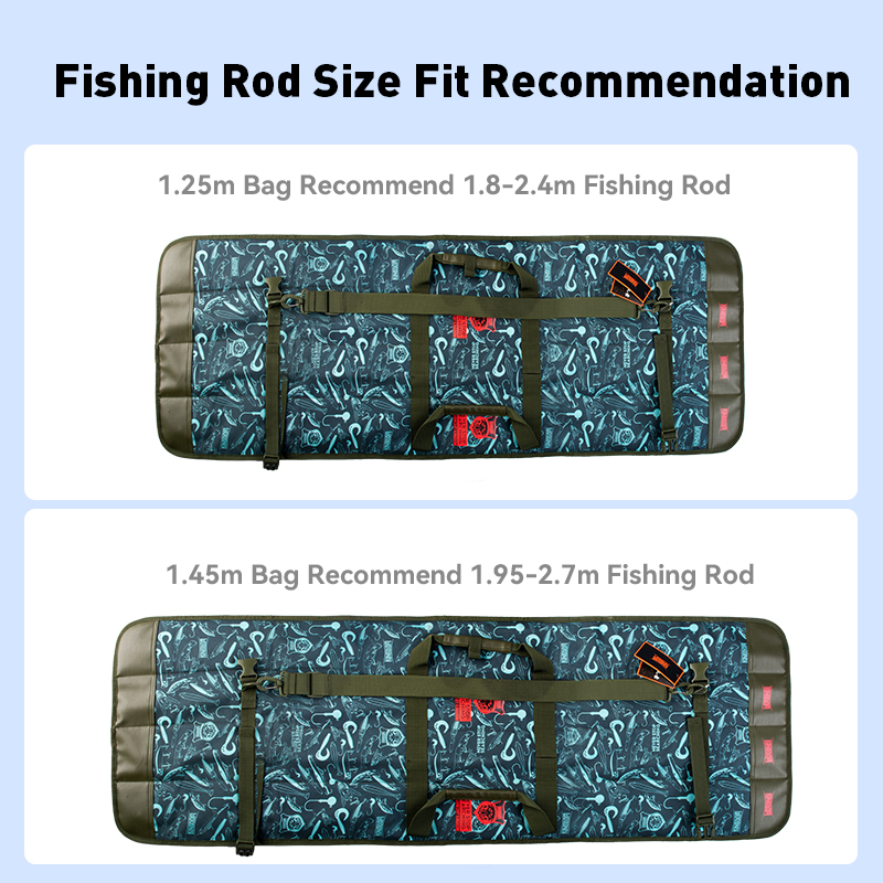 KINGDOM Fishing Rod Bag Waterp - Fishing Rod Case 评论和价格