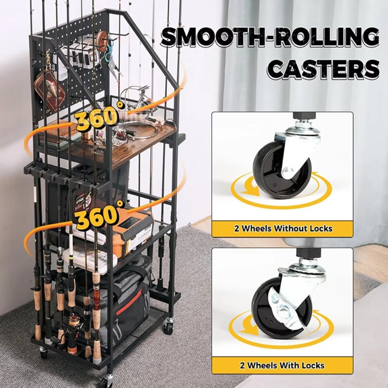 Fishing Gear Storage Shelf, Fi - Fishing Rod Combo 评论和价格