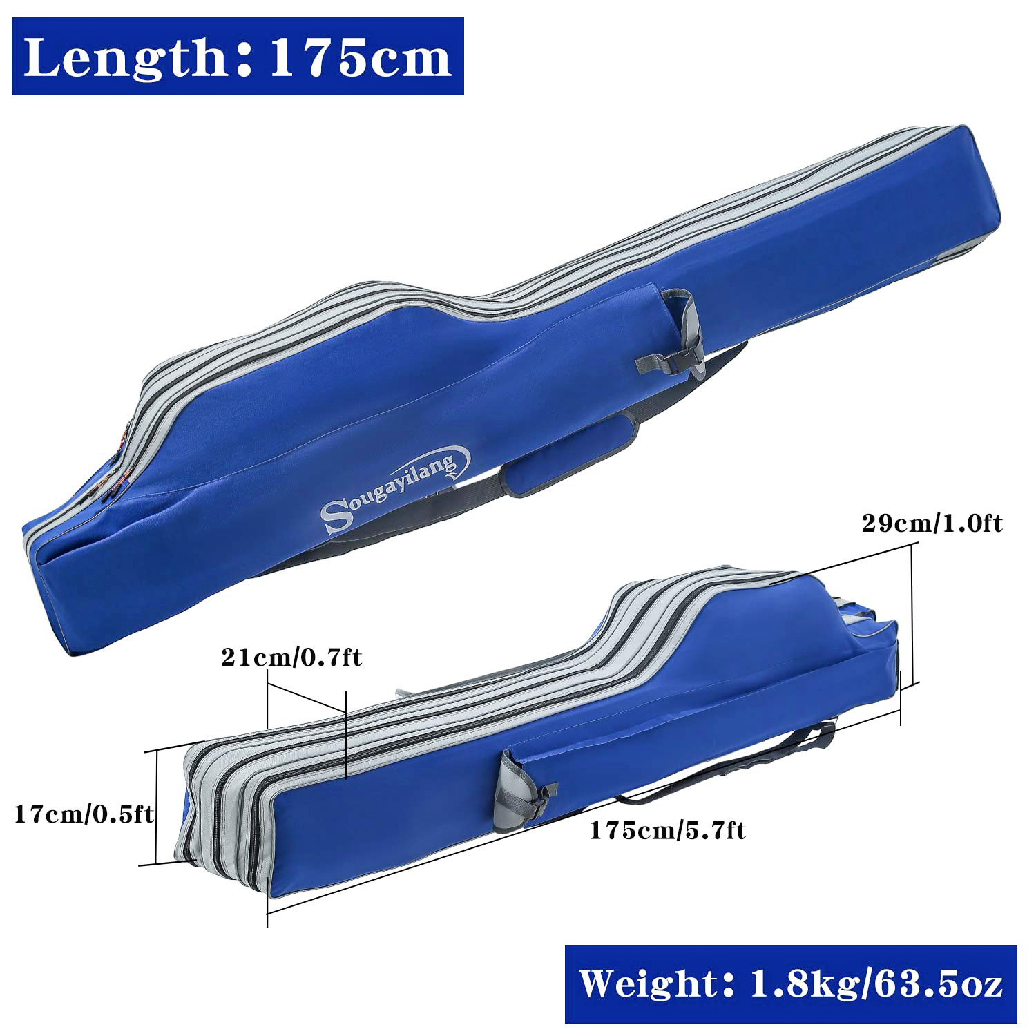 Sougayilang Fishing Rod Bag 3  - Fishing Rod Case 评论和价格